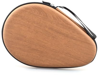 MiOYOOW Tischtennisschläger Hülle Abdeckung, Hartschalen Tischtennisschläger Aufbewahrungstasche, Ping Pong Paddel Etui mit Reißverschluss, Bietet Platz für 2 Schläger mit Kurzem Griff