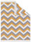 TAPISO Azteca Teppich Kurzflor mit Fransen Baumwolle Waschbar Beidseitig Anwendbar Creme Grau Orange Zig Zag Wohnzimmer Schlafzimmer Küche ÖKOTEX 160 x 230 cm