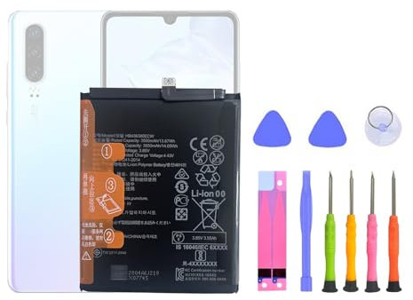 HIGHAKKU Batteria di ricambio HB436380ECW compatibile con Hua-Wei P30 ELE-L04 ELE-L09 ELE-L29 con strumenti