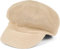 styleBREAKER Damen Papierstroh Ballonmütze Einfarbig, Schirmmütze, Sonnenhut, Bakerboy Schiebermütze, Newsboy Cap 04023096, Farbe:Beige