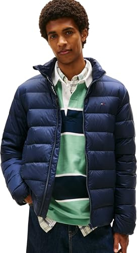 Tommy Jeans Herren Steppjacke Down Wasserabweisend, Blau (Dark Night Navy), XXL