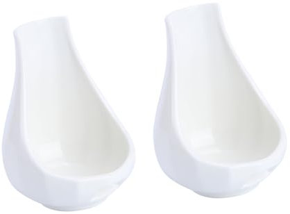 Amosfun 2 Pezzi Supporto Per Cucchiai in Materiale Inorganico Sostegno Cucchiaio Utensile Da Cucina