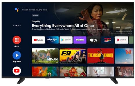 Daewoo Android TV 50 Zoll Fernseher (4K UHD Smart TV, HDR Dolby Vision, Dolby Atmos, Triple-Tuner) 50DM72UAXS