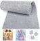 Pavlleen Filzrolle Filzstoff 30cm x 300cm x 3mm Polyester Filz für DIY Aufbewahrungstasche Patchwork Nähen Basteln Handwerken Hellgrau Filzmatte zum Zuschneiden Dekoration