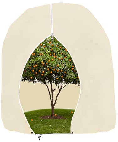 Rouzin Winterschutz für Pflanzen,Winterschutz Pflanzen,Oleander Winterschutz für Topfpflanzen Palmen Beige,Pflanzenschutz Winter (200 × 240 cm)