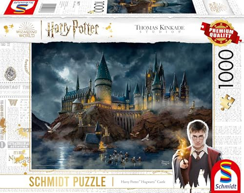 Schmidt Spiele 58577 Thomas Kinkade, Wizarding World, Harry Potter, Hogwarts Castle, 1000 Teile Puzzle