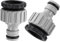 2 Pack 3/4 inch and 1/2 inch BSP 2in1 Plastic Outdoor Graden Hose Tap Connector Threaded Faucet Adapter,Kitchen Hose Pipe Connector Threaded Faucet Adapte