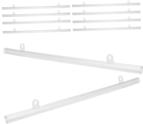 TOPPERFUN 10stücke Pvc Plakatrahmen Mit Haken Praktische Aufhängestangen Für Werbung Und Kunstwerke Und Installieren Für Supermärkte Und Geschäfte