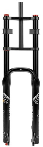 HSIRYAOHD Fourche VTT DH Federgabel 26 pouces 4.0 VTT Fat Bike Travel 160 mm Droite 1-1/8 135 mm QR Air Bike Suspension Fourches avec amortissement Double Épaule Vélo électrique Avant Fo