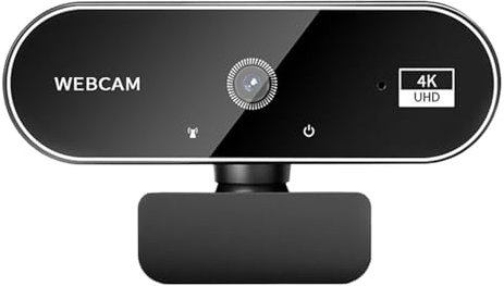 Webcam 4K | Videocamera | Monitor wireless ultra HD per chiamate aziendali | Registratore microfoni con cancellazione del rumore | Videocamera con telecomando con messa a fuoco automatica |