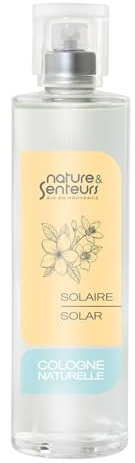 Nature et Senteurs Eau de Cologne Solaire 100 ml - Parfum Floral Solaire Femme - Jasmin, Monoï, Fleur d’Oranger, Vanille - Fabriquée en France