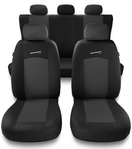 Mossa - Universal Sitzbezüge Auto kompatibel mit Opel Astra F, G, H, J, K, L (1991- ) - Autositzbezüge Schonbezüge für Autositze - S-G1