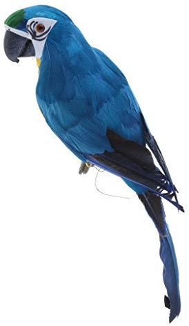 Fenteer ARA Gartenfigur Zaunfigur Wanddeko für, Terrasse, Zaun Deko, 3 Farben zum auswählen, Blau