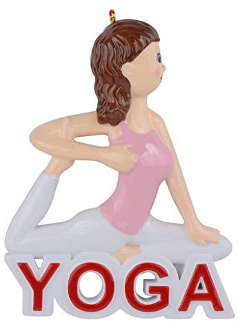 MAXORA Christbaumschmuck Yoga Girl Personalisierte Handarbeit