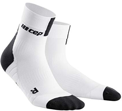 CEP Short Socks White/Dark Grey - III