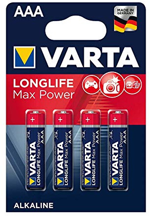 VARTA Alkaline Batterie ´LONGLIFE Max Power´, Micro (AAA), Inhalt: 4 (Neu)
