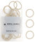 HELIUMS kleine Haargummis – Hellblond – 2,5cm Mini Haargummis für feines Haar, Kinder, Damen, Herren – für Pferdeschwanz, dünne Zöpfe, Hochsteckfrisur, Dreads, Braids – neutrale Farben – 48 Stück