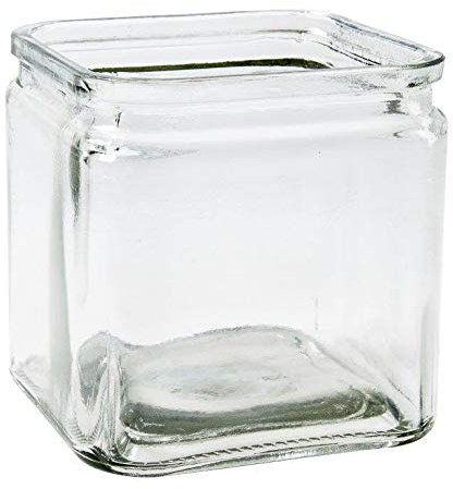 6 x Glaswürfel Cubus in verschiedenen Größen Teelichtgläser - Windlichter - Teelichthalter - Glaswindlicht - Vase - Größe 7 x 7 cm