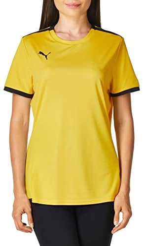 PUMA Unisex-Erwachsene Damen Teamliga Jersey, Yellow Black, Small, Cyber-Gelb Schwarz