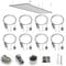 BUZIFU 8 PCS LED Panel Light Suspension Systems Kit 1 Meter Rope Suspension Ceiling Lights Hanging Wire Lights Suspension Cables Kit Pendant Lights Fitting for Ceiling LED Panel Light Aquarium Lights