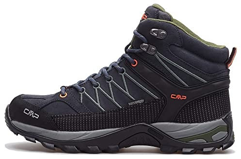 CMP Herren Trekking Outdoor Schuhe Wanderschuhe Rigel MID Shoes Waterproof 3Q12947, Farbe:Grau, Schuhgröße:EUR 45, Artikel:-51UG Antracite/torba