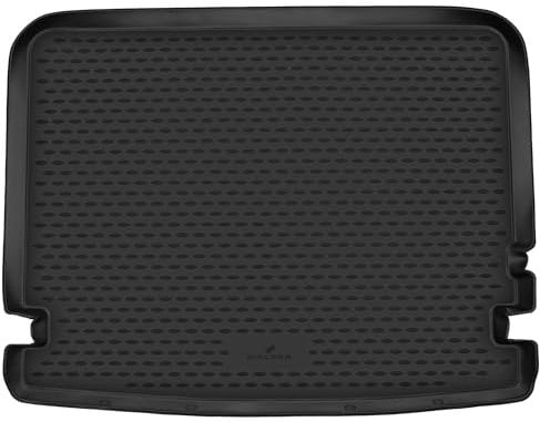 Walser XTR Kofferraumwanne für VW Multivan T5 2003-2015, 5-Türer, Langer Radstand, 100% passgenaue Antirutschmatte Auto, Gummimatte Auto, Kofferraum Schutzmatte, Auto Gummimatten