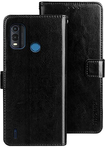Baifu Hülle für Nokia G11 Plus Premium PU Ledertasche Handyhülle Telefon Schutzhülle Magnetic Flip Wallet Cover, Kompatibel mit Nokia G11 Plus, Schwarz