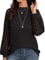 IWOLLENCE Black Long Sleeve Tops for Women UK Lace Top Going Out Tops Blouses Long Sleeve T Shirts Black M