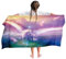 Ulticool Mikrofaser Kinder Handtuch 140 x 70 cm - Einhorn Pferd Unicorn - Leicht Reisehandtuch Schnelltrocknend Badetuch Strandhandtuch Microfaser Microfiber - Reise Strand Sport Kind Mädchen