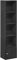 Furinno Luder Bibliothèque à 5 Niveaux avec 1 Porte de Rangement, Bois Noir