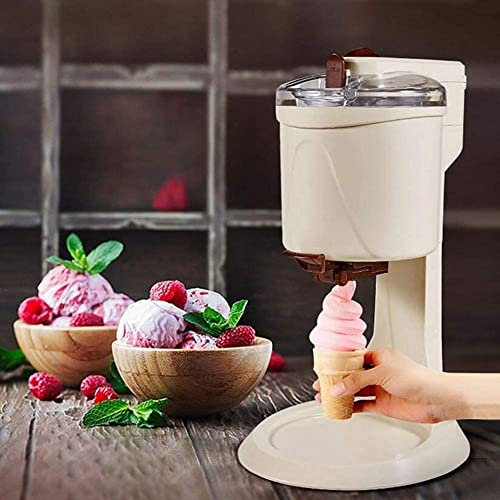 Homemade Electric Ice Cream Maker,Cone Ice Cream Maker Machine,Fully Automatic Fruit Soft Serve Ice Cream Machine for Home DIY Kitchen,Best Gift for Kids