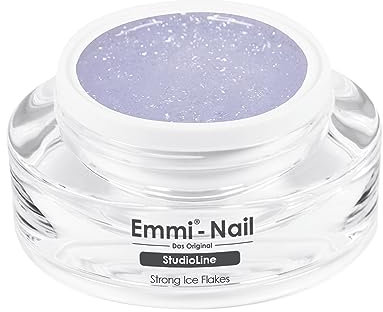 Emmi Nail Studioline Aufbau-Gel I LED UV Aufbaugel für Gelnägel I Perfekt für Naturnagelverstärkung I Mittelviskos & selbstglättend (ice flakes, 15 ml)