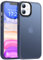 HuwaiH Handyhülle für iPhone 11 Hülle,[Transluzente Matte Schutzhülle] Stoßfeste Kratzfeste Schutzhülle, [Anti-Fingerabdruck] rutschfeste Mattierte Handyhülle für iPhone 11 (Blau)