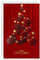 easykart labels 16 Weihnachtskarten mit Goldfolie & Prägung mit Umschlägen, dunkelrote Farbe, 17,5 x 11,4 cm, Frohe Weihnachtskarten mit Siegelaufklebern für Freunde, Familie und Lieben