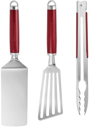 KitchenAid 3er-Set zum Grillen für den Innenbereich - Empire Rot