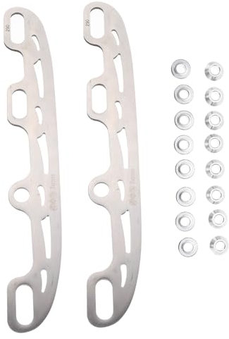 Supvox 1satz Ersatzklingen Für Schlittschuhe Aus Edelstahl Langlebige Metallklingen Für Rollschuhe Und Eislaufschuhe Geeignet Für Hockey Und Eiskunstlauf Mit Seitensteckern