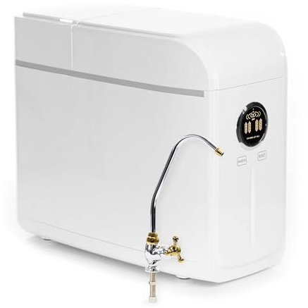 Naturewater NW-5-50RODT Osmoseanlage 190L/Tag, 5-Stufen Compact Trinkwasser Umkehrosmoseanlage mit Display und LED-Filterwechselerinnerung