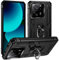 Funda para móvil Xiaomi Mi 13T / Mi 13T Pro con Anillo Giratorio 360 Metálico Imán Carcasa Magnética Rígida Antigolpes Resistente Soporte Bumper Case (Xiaomi Mi 13T / Mi 13T Pro, Negro)