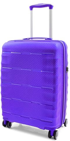 Valise à quatre roues rigide Safari, violet, Cabin, Bagage rigide avec roulettes pivotantes