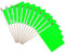 Bastoni di Legno - Bandiere Verde a Manovella Bandiera Vuoto con Bastoncini di Legno Bandiere per la Festa, Parate, Giochi di Calcio, Interno Esterno Giardino Decorazioni Striscione 10 Pezzi