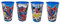 Lot de 4 gobelets pour enfant 260 ml au choix : Cars, Pat' Patrouille, Avengers, Blaze/gobelets en plastique sans BPA - Cadeau pour garçon (Spiderman x 4)