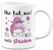 Tassenbrennerei Tasse - Die tut nix! Die will nur stricken. - Kaffeetasse mit Spruch lustig - Geschenk für Strickerinnen, Strickfans - Wolle & Nähen (Weiß)