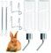 2 Pcs Rabbit Water Bottle, Pet Hanging Water Bottles, Hamster Water Dispenser Bottles, Portable Pet Hanging Drinking Waterers Bottles for Ferrets Chinchillas Guinea Pigs Small Puppy Kitten