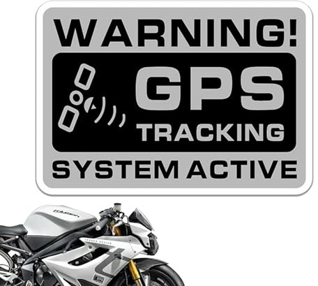 GPS -Tracking -Aufkleber - resistente Anti -Dreift -Aufkleber, 10 | Sicherheitsaufkleber für Auto, Fahrrad, Motorrad, Haus, Abschreckungswarnsystem, langletzter Außenschutz