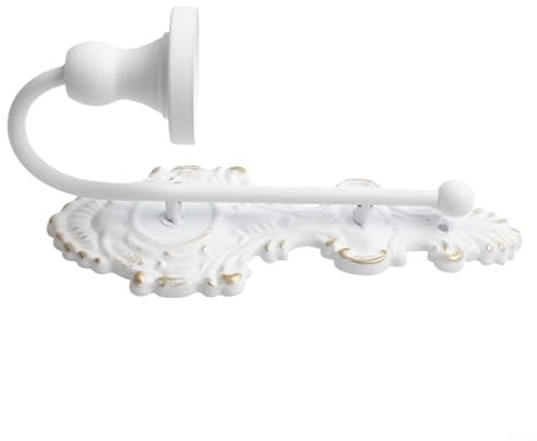Antiker Stil Wand Kerzenhalter Wanddeko für Wohnzimmer und Essbereich (Weiß)