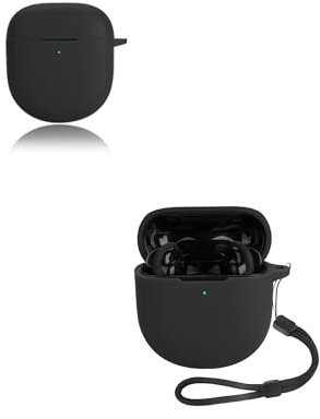 for Bose QuietComfort Noise Cancelling Earbuds Ultra 2 Wireless Earbuds,yystao Soft Silicone Protective Cover compatible with QuietComfort Ultra, With Lanyard, Dustproof, Shockproof & Durable, Black