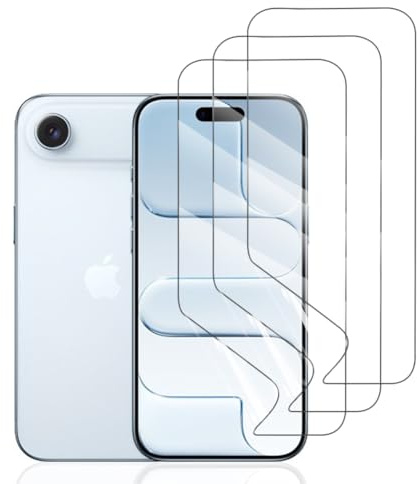 Hhfcryst Hydrogel Folie für iPhone Air, 3 Stück TPU Displayschutzfolie HD Transparent Weich Schutzfolie (Nicht Gehärtetes Glas)