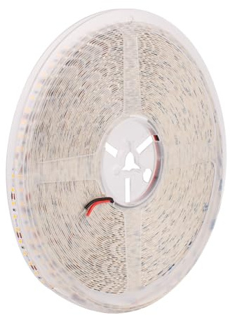 Tayire 12V LED Streifen 3000K, 10m Schneidbar LED Strip 5mm Breite Flexibel Hohe Dichte 120LEDs/M Band Hohe Helligkeit LED Lichtband für Schlafzimmer Küche DIY Beleuchtungsprojekt (Kein Netzteil)