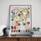 Follygraph Sport Poster - The Great Collection of 127 Balls - Bild, Print, Kunstdruck, DIN A2
