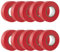 GTSE - Cinta aislante rojo de 19 mm x 20 m para instalaciones eléctricas - Autoadhesiva y resistente para proteger, agrupar y reparar cables - 10 Rollos